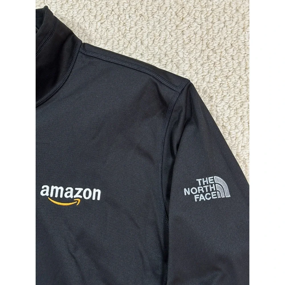 The North Face 1/4 Zip Pullover Mens L Black Tech Fleece Long Sleeve Performance